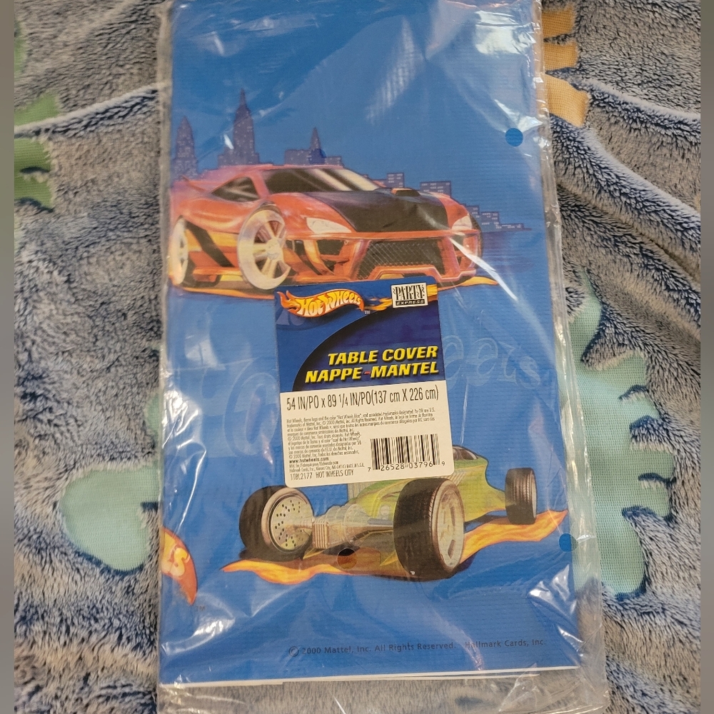 Vintage Hot Wheels Table Cover